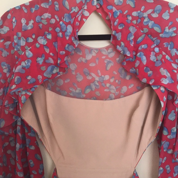 Abstract Floral Print Dress - Picture 4 of 6